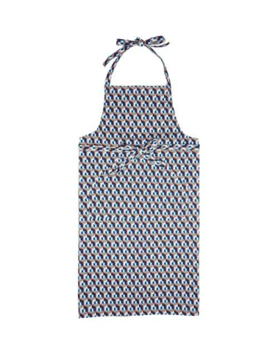 LA DOUBLEJ LA DOUBLEJ APRON WITH POCKET CUBO GIALLO/FUXSIA BLUE