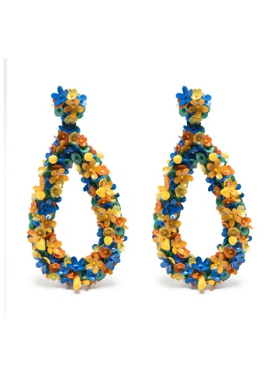 LA DOUBLEJ CONFETTI MACRO FLOWER EARRINGS