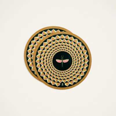 LA DOUBLEJ DISK PLACEMATS SET OF 2