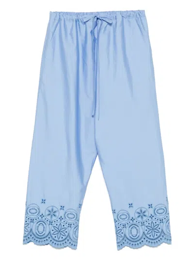 LA DOUBLEJ EMBROIDERED TROUSERS