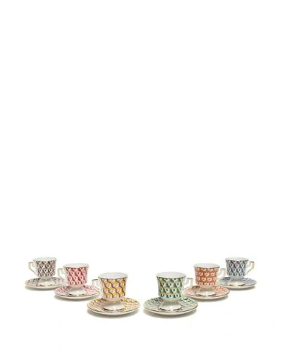 LA DOUBLEJ LA DOUBLEJ ESPRESSO CUP SET OF 6 CUBI MIX
