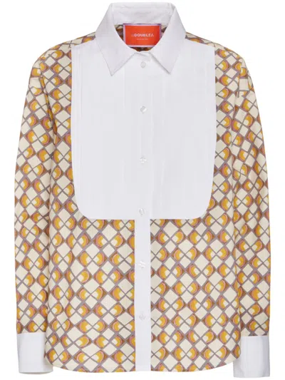 LA DOUBLEJ GEOMETRIC-PRINT SHIRT
