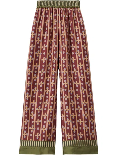 LA DOUBLEJ GRAPHIC-PRINT PALAZZO PANTS