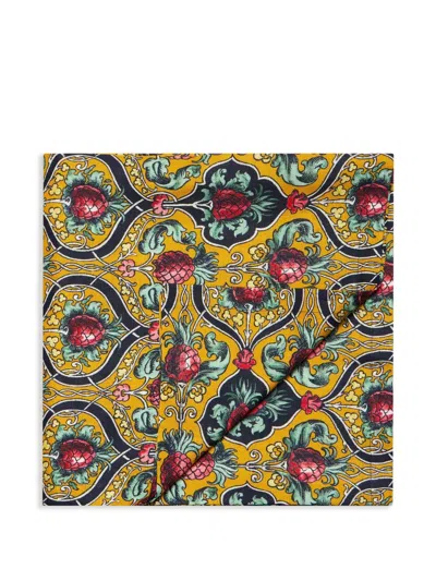 LA DOUBLEJ LARGE ANANAS LINEN TABLECLOTH