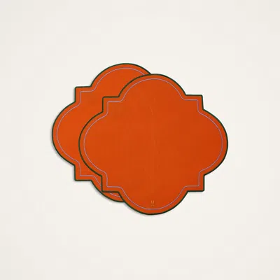 LA DOUBLEJ MEDALLION PLACEMATS SET OF 2
