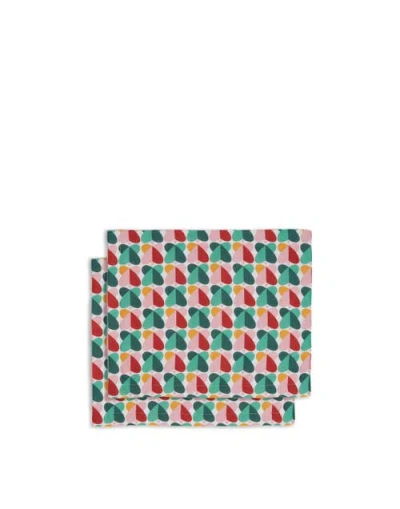 LA DOUBLEJ LA DOUBLEJ PLACEMATS SET OF 2 (35X45) FARFALLE WHITE