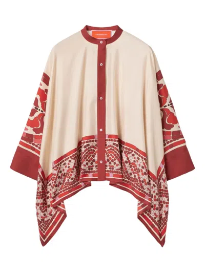 LA DOUBLEJ SILK FOULARD SHIRT