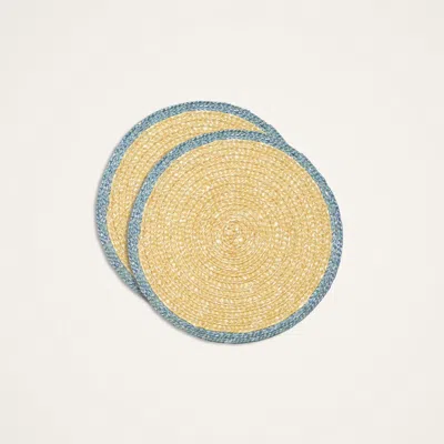 LA DOUBLEJ STRAW COASTERS SET OF 2