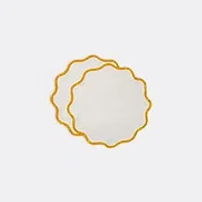 LA DOUBLEJ TABLE LINENS OCHER UNI