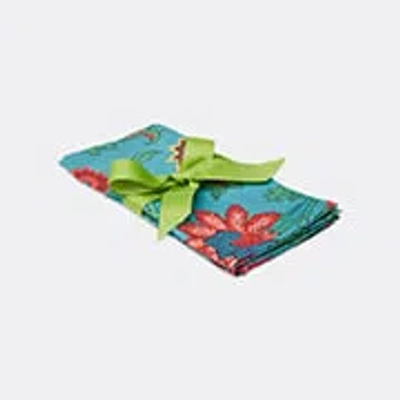 LA DOUBLEJ TABLE LINENS TURQUOISE UNI