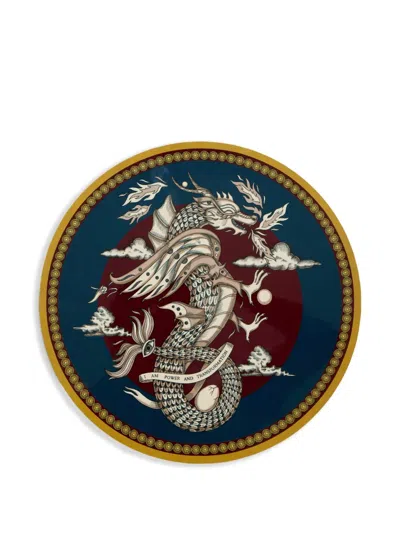 LA DOUBLEJ THE DRAGON-PRINT PLACEMAT
