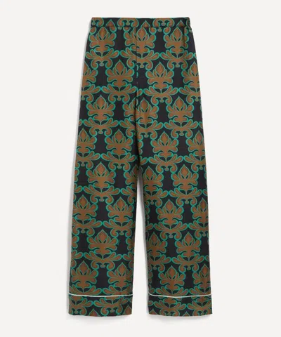 LA DOUBLEJ LA DOUBLEJ WOMEN'S SILK TWILL PYJAMA TROUSERS