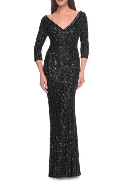 LA FEMME LA FEMME EVENING DRESS