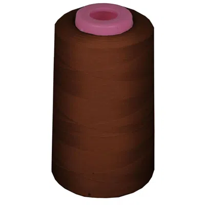 LA LINEN 6000 YARDS 100 PERCENT POLYESTER CONE SERGER THREAD, BROWN - A705