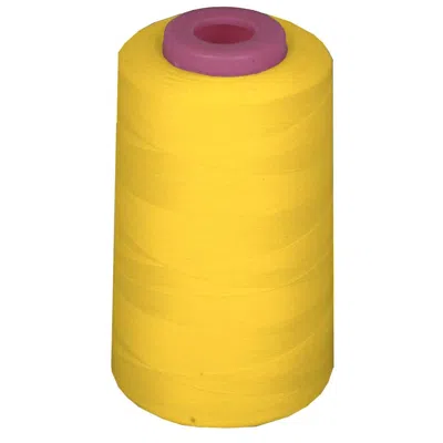 LA LINEN 6000 YARDS 100 PERCENT POLYESTER CONE SERGER THREAD, YELLOW - A047