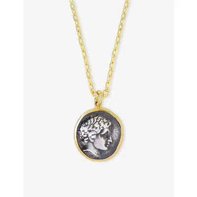LA MAISON COUTURE WOMENS ECE LONDON THE CHARIOTS COIN 22CT YELLOW GOLD VERMEIL&NBSP;NECKLAC