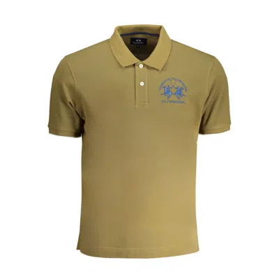 LA MARTINA LA MARTINA GREEN COTTON POLO MEN'S SHIRT