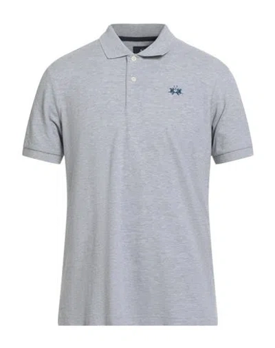 LA MARTINA LA MARTINA MAN POLO SHIRT GREY SIZE 3XL COTTON