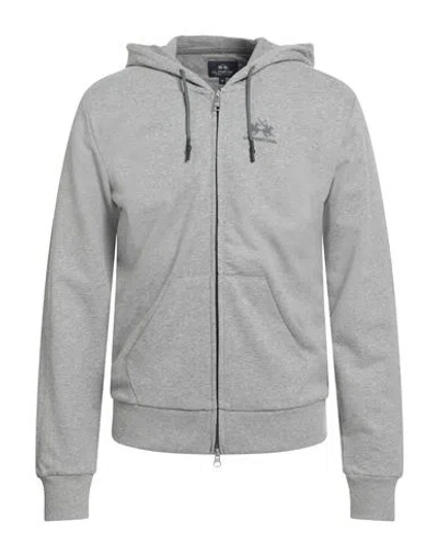 LA MARTINA LA MARTINA MAN SWEATSHIRT GREY SIZE 3XL COTTON