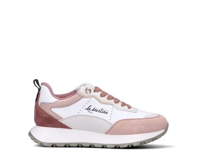 LA MARTINA SHUHE LA MARTINA FRAU SNEAKERS TRENDY ROSA NATURLEDER,STOFF,WILDLEDER LFW231-52