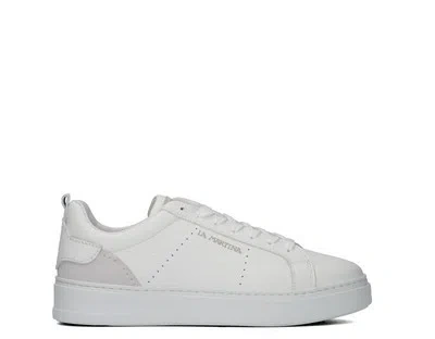 LA MARTINA SHUHE LA MARTINA MANN SNEAKERS TRENDY BIANCO NATURLEDER LFM221-042-4190