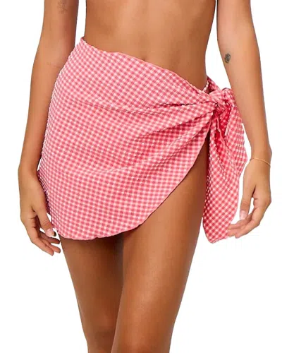 LA PORTE SHORT TIE-SIDE SARONG COVERUP