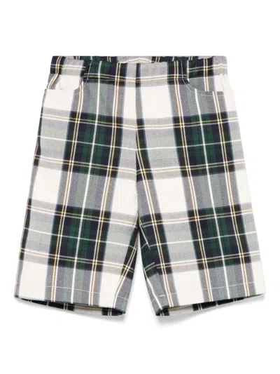 LA STUPENDERIA TARTAN-CHECK SHORTS