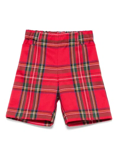 LA STUPENDERIA TARTAN-CHECK SHORTS