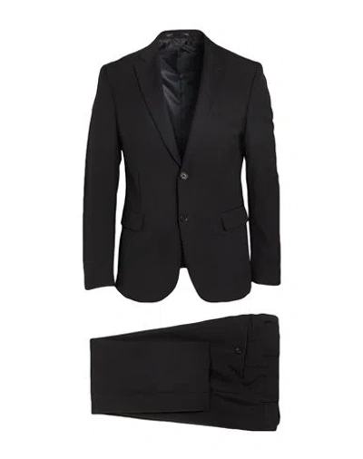 PAL ZILERI LAB. PAL ZILERI MAN SUIT BLACK SIZE 50 WOOL