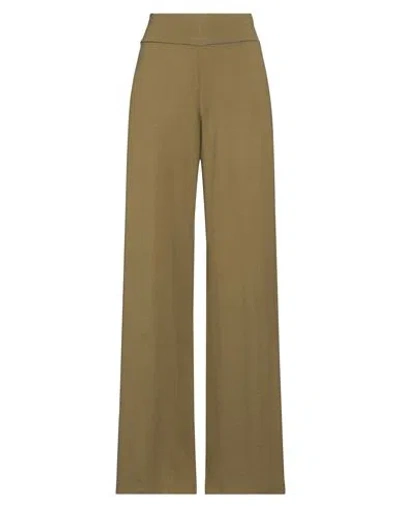 LABO.ART LABO. ART WOMAN PANTS MILITARY GREEN SIZE 1 WOOL, ELASTANE