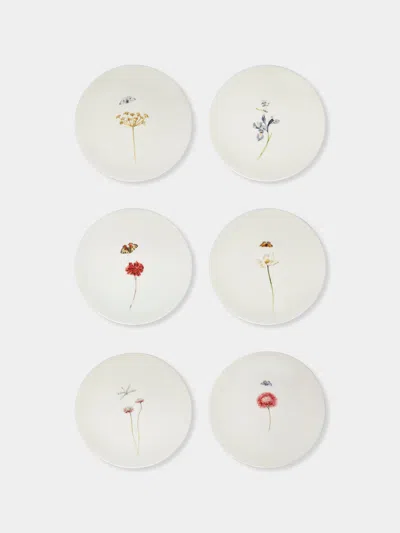 LABORATORIO PARAVICINI BLOOM CERAMIC DINNER PLATES - 10IN/25CM (SET OF 6)