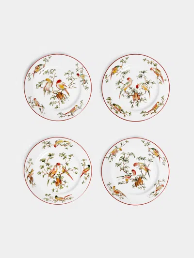 LABORATORIO PARAVICINI PAPPAGALLINI CERAMIC SALAD / DESSERT PLATES - 9IN/23CM (SET OF 4)