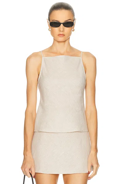 L'ACADEMIE BY MARIANNA EULA LINEN TOP