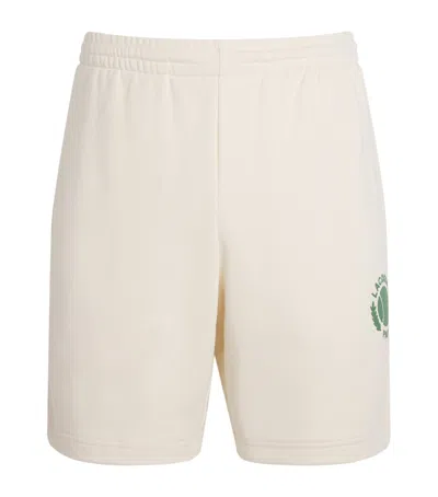 LACOSTE COTTON-BLEND FLEECE TENNIS SHORTS