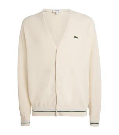 LACOSTE COTTON HERITAGE CARDIGAN