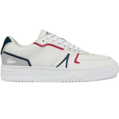 LACOSTE LACOSTE L001 SNEAKER HERREN FREIZEITSCHUHE SCHUHE WEISS BLAU ROT 42SMA0092-407