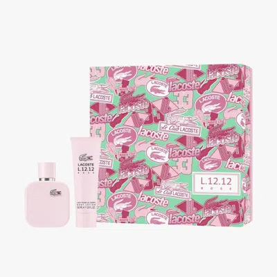 LACOSTE LACOSTE LADIES ROSE EAU GIFT SET FRAGRANCES 3616303464820