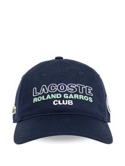 LACOSTE LOGO-EMBROIDERED CAP