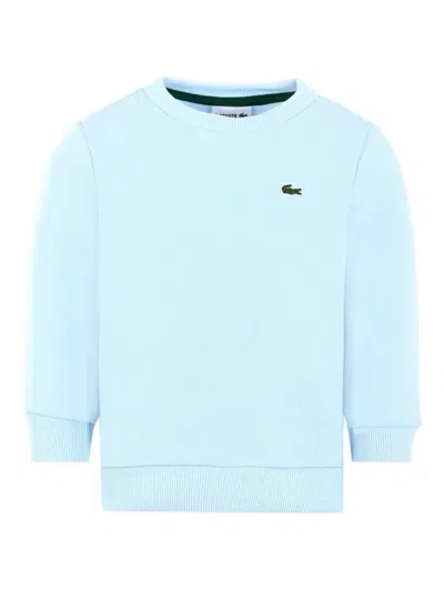 LACOSTE LOGO-PATCH CREW-NECK SWEATSHIRT