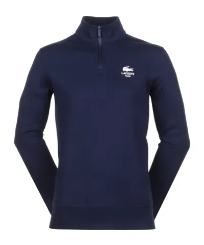 LACOSTE LACOSTE HIGH-NECK ZIP-UP PRINTED SWEATSHIRT
