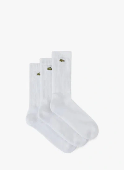 LACOSTE LOT DE 3 PAIRES DE CHAUSSETTES HAUTES