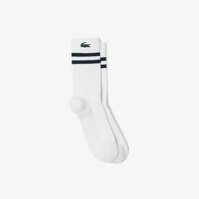LACOSTE MEN'S LIGHTWEIGHT COTTON ATHLETIC SOCKS - 9 - 12.5