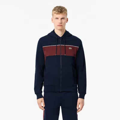 LACOSTE MEN'S ZIP-UP COLORBLOCK HOODIE - 4XL - 9