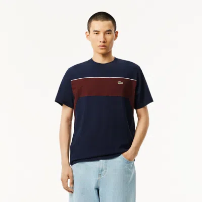 LACOSTE MEN'S COTTON COLORBLOCK T-SHIRT - 4XL - 9