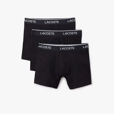 LACOSTE MEN'S COTTON JERSEY BOXER BRIEFS 3-PACK