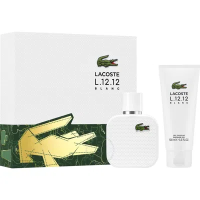 LACOSTE LACOSTE MEN'S L.12.12 BLANC GIFT SET FRAGRANCES 3386460150187