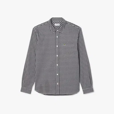 LACOSTE MEN'S REGULAR FIT STRETCH PLAID SHIRT - 16½ - 42