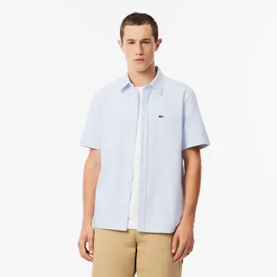 LACOSTE MEN'S REGULAR FIT SHORT SLEEVE OXFORD SHIRT - 17¾ - 45