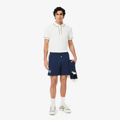 LACOSTE MEN'S ULTRA DRY BADGE ACCENT TENNIS HERITAGE SHORTS - 4XL - 9