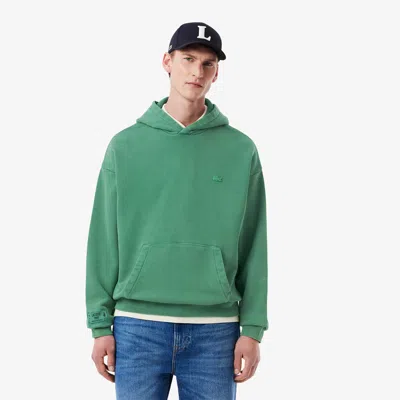 LACOSTE MEN'S WASHED EFFECT HOODIE - 4XL - 9